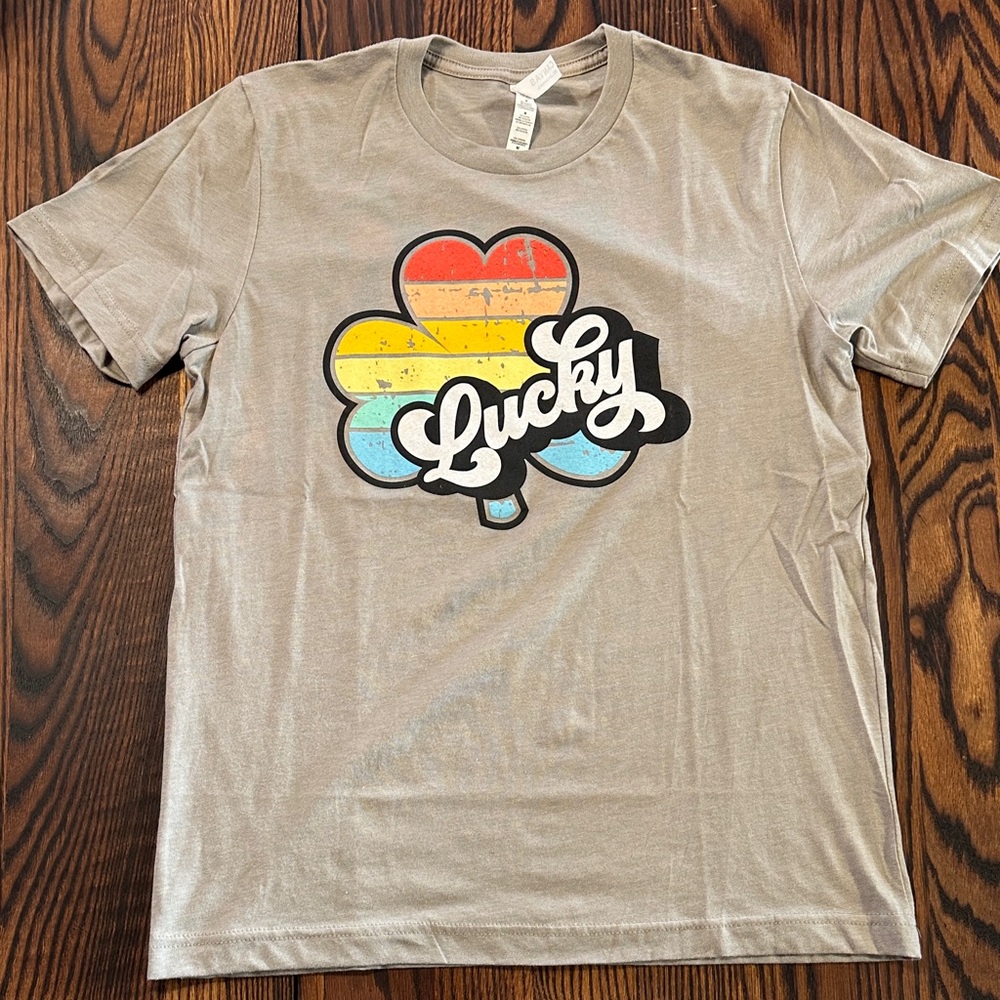 'Lucky' Clover Graphic Tee